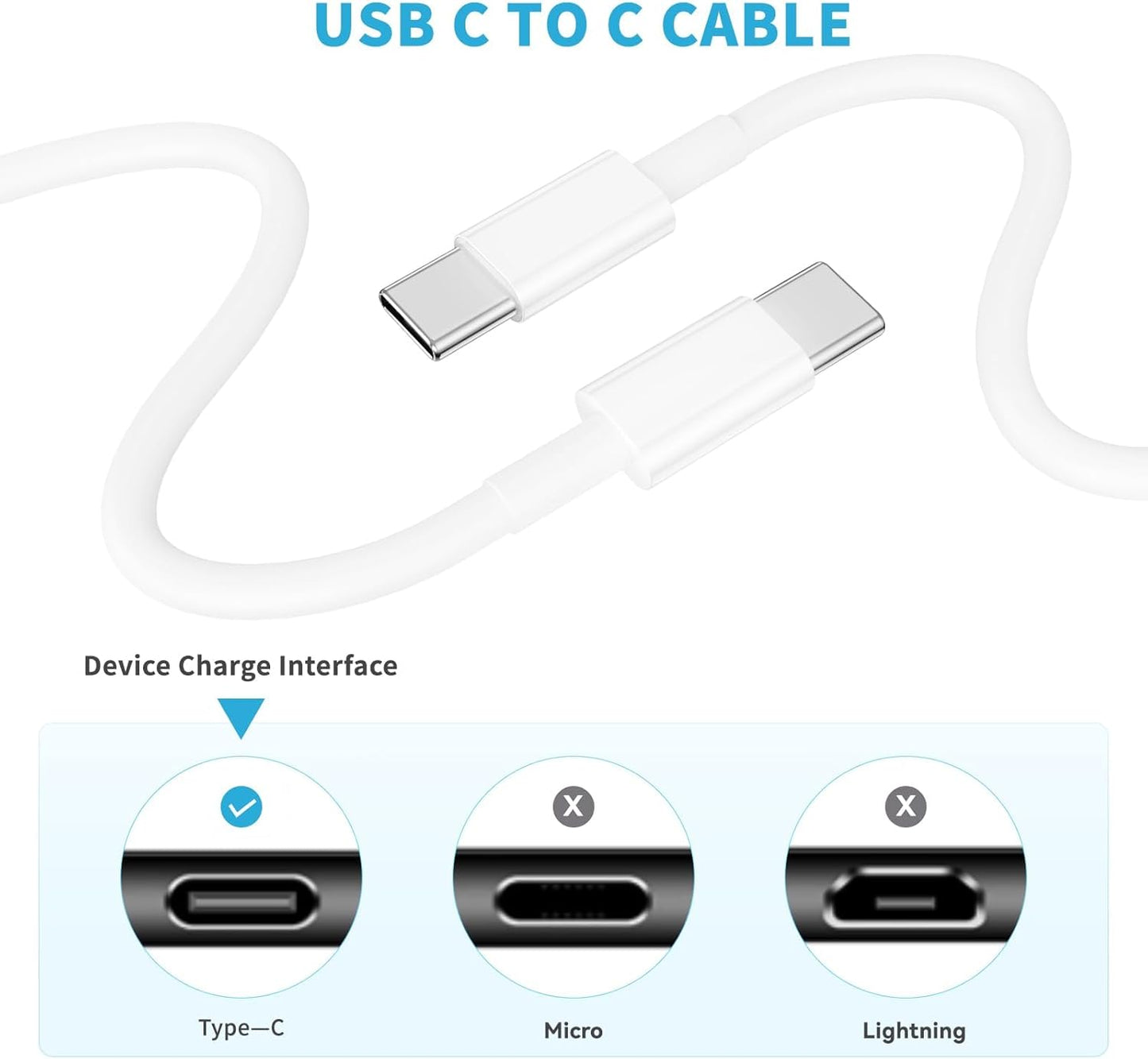 3pack, USB C TO C TYP CABLE 15/16-mac/pro